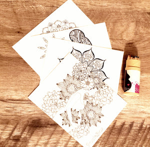 Birth Mandalas and Colored Pencils